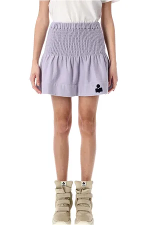 Isabel Marant Kjol, Dam, S, Bomull, Utställd Bomull Mini Kjol Lila