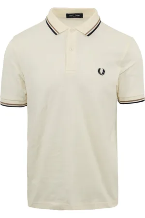 Fred Perry Topp, Herr, M, Bomull, Klassisk pikétröja med dubbla ränder