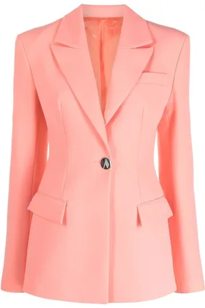 The Attico Jacka, Dam, S, Bomull, Salmon Blue Blazer