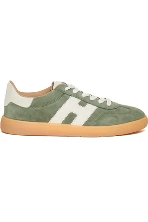 Hogan Skor, Herr, 41 EU, Läder, Gröna Sneakers