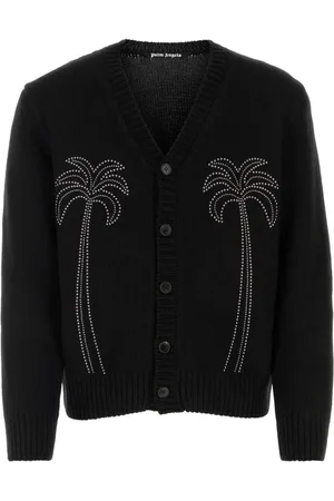 Palm Angels Stickade tröjor & koftor, Herr, L, Nylon, Nylonblandad kofta