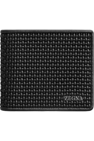 Ermenegildo Zegna Accessoarer, Herr, ONE Size, Läder, Vävda Läderplånböcker