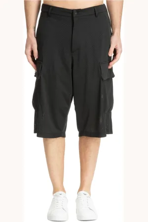 EA7 Shorts, Herr, M, Polyester, Enkla Track Shorts med Snap-Button Stängning