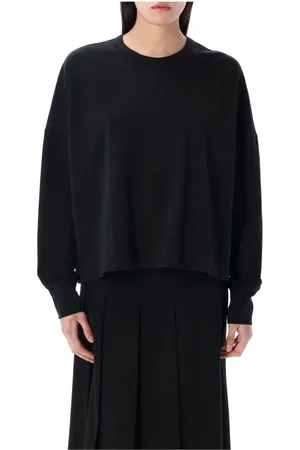 STUDIO NICHOLSON Topp, Dam, S, Bomull, Svart T-shirt med rund hals