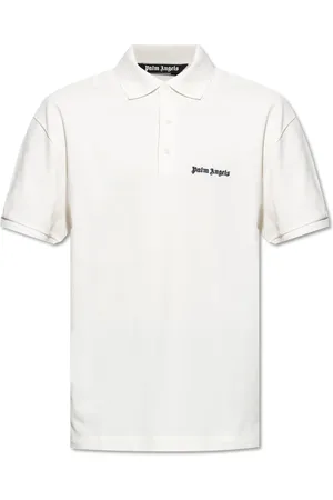 Palm Angels Topp, Herr, L, Bomull, Polo med broderad logotyp