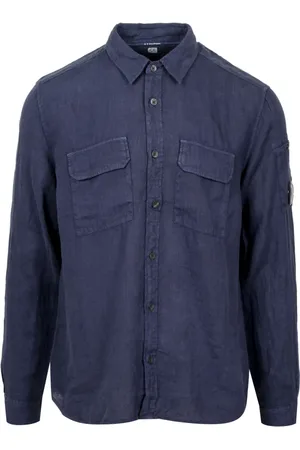 C.P. Company Skjorta, Herr, S, Linne, Casual Linneskjorta