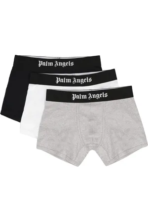 Palm Angels Underkläder, Herr, S, Bomull, Bomullsboxershorts med logotryck