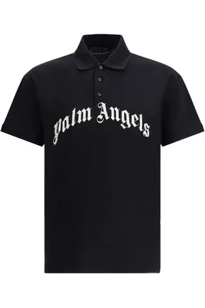 Palm Angels Topp, Herr, M, Bomull, Pikétröja i bomull med broderad logotyp