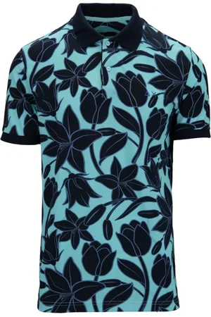 sun68 Topp, Herr, S, Bomull, Floral Pikétröja