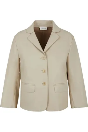 P.A.R.O.S.H. Jacka, Dam, M, Läder, Stucco Blazer Läderjacka
