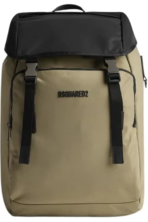 Dsquared2 Väska, unisex, ONE Size, Tvåfärgad ryggsäck med justerbar dragsko och fickor med dragkedja