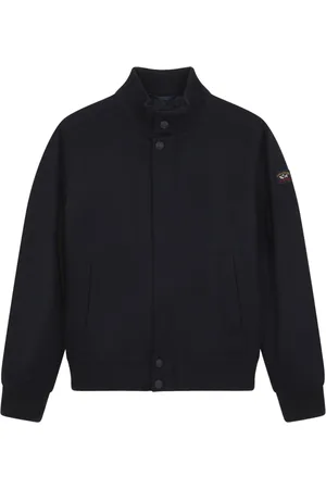 Paul & Shark Jacka, Herr, L, Polyester, Heritage Yllejacka med Dragkedja