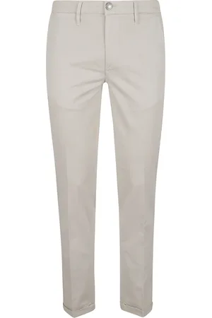 RE-HASH Byxor, Herr, W35, Bomull, Vita Herrbyxor Casual Stil