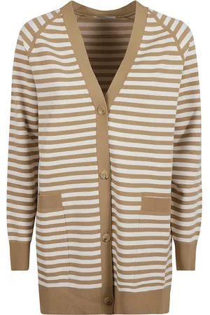 Max Mara Stickade tröjor & koftor, Dam, L, Polyester, Tenore Cardigan