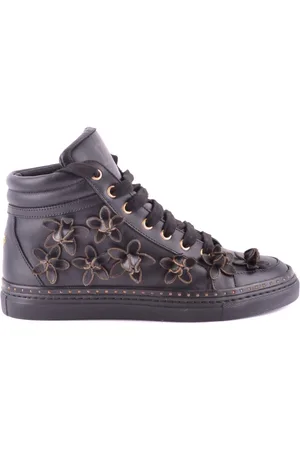 Dsquared2 Skor, Dam, 36 EU, Läder, Blommiga High-Top Sport Sneakers