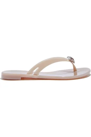 Casadei Skor, Dam, 39 EU, Jelly Jeweled PVC Flip Flops