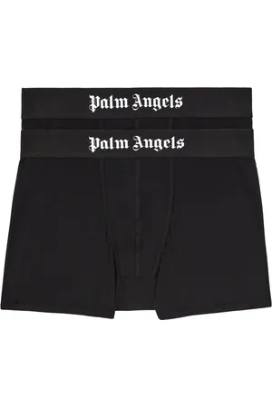 Palm Angels Underkläder, Herr, S, Bomull, Logo Band Bi-Pack Boxershorts