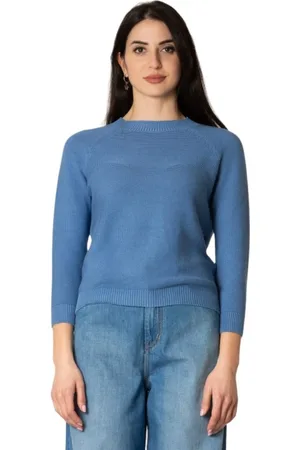 Max Mara Stickade tröjor & koftor, Dam, XL, Bomull, Bomullströja
