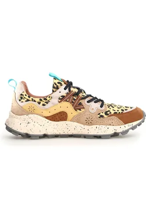 Flower Mountain Skor, Dam, 36 EU, Mocka, Multifärgade Sneakers med Chic Sport Look