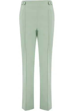 ERMANNO SCERVINO Byxor, Dam, S, Bomull, Skräddarsydda chinos med veck och justerbar midja