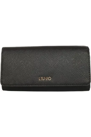 Liu Jo Accessoarer, Dam, ONE Size, Saffiano svart plånbok