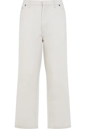 Prada Byxor, Herr, S, Bomull, Neutrala Byxor Ss25 Stilfull Blandning