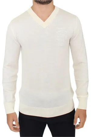 ERMANNO SCERVINO Stickade tröjor & koftor, Herr, S, V-ringad tröja i ullmix