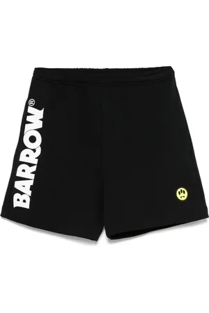 BARROW Shorts, Herr, M, Bomull, Svarta Overall Shorts med Iridescent Detalj