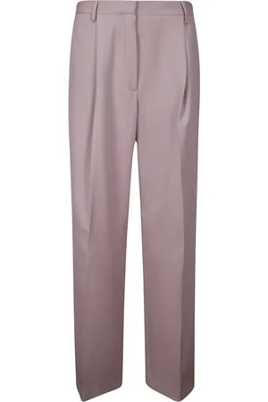 DRIES VAN NOTEN Byxor, Dam, L, Vida benplisserade byxor med vida ben