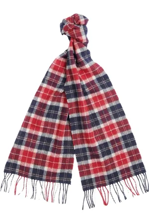 Barbour Accessoarer, Herr, ONE Size, Tartan Ullsjaal Frans Klassisk Stil