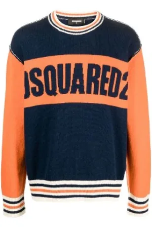 Dsquared2 Stickade tröjor & koftor, Herr, L, Rundhalsstickat