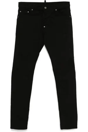 Dsquared2 Jeans, Herr, S, Bomull, Bull Cool Guy Slim Fit Svarta Jeans