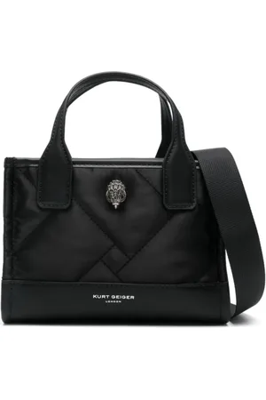 Kurt Geiger Väska, Dam, ONE Size, Läder, Quiltad Panel Svart Väska