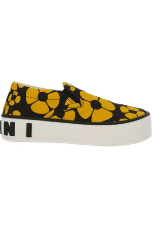 Marni Skor, Dam, 36 EU, Bomull, Slip-on sneakers med tryck