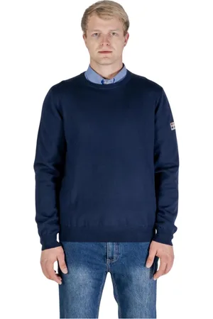Aquascutum Stickade tröjor & koftor, Herr, XL, Bomull, Bomullströja med lapp