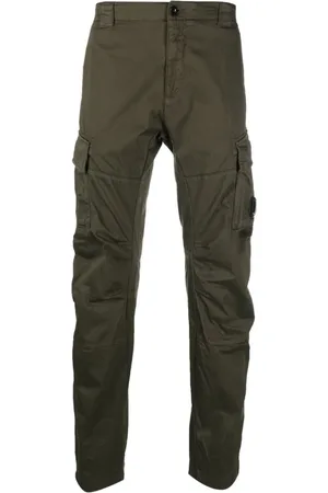 C.P. Company Byxor, Herr, M, Bomull, Cargo Byxor med Signatur Glasdetalj