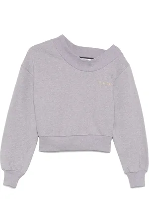 The Attico Sweatshirts & Hoodies, Dam, S, Bomull, Casual Sweatshirt med Rund Halsringning