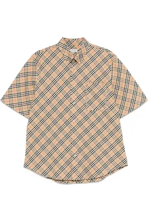 Burberry Skjorta, Herr, S, Bomull, Casual Kortärmsskjorta med Knappar