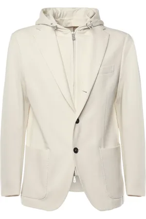ELEVENTY Jacka, Herr, M, Bomull, Hooded Single Breasted Jacket
