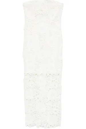 ROTATE Klänning, Dam, L, Polyester, Elegant Ivoire Klänning för Kvinnor