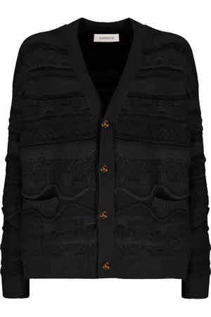 LANEUS Stickade tröjor & koftor, Herr, L, Cardigan Fantasia Jacquard