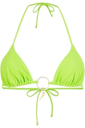 Roberto Cavalli Badkläder, Dam, M, Tiger Tooth Halterneck Bikini Top