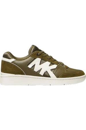 Michael Kors Skor, Herr, 43 EU, Läder, Rebel Laceup Mocka och Perforerade Läder Sneakers