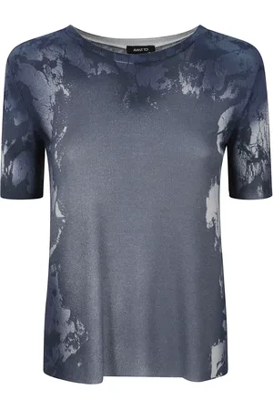 AVANT TOI Topp, Dam, M, Klarblå Silkeblandning T-shirts
