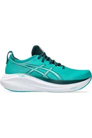 Asics Skor, Herr, 45 EU, Jute, Gröna löparskor PureGEL-teknik