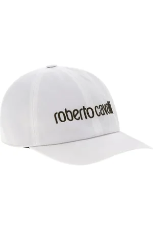 Roberto Cavalli Accessoarer, Dam, ONE Size, Bomull, Logo Baseball Cap Twill Fabric