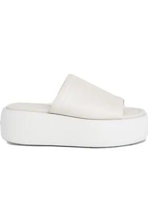 Calvin Klein Skor, Dam, 41 EU, Läder, Flatform Slide Slippers