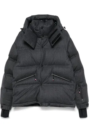 Moncler Jacka, Herr, L, Quiltad Grå Vinterjacka