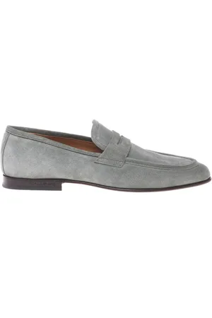 BALDININI Skor, Herr, 42 1/2 EU, Sage suede loafer