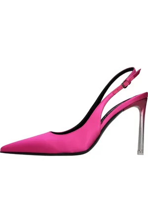 Sergio Rossi Skor, Dam, 37 1/2 EU, Läder, Med klack Fuchsia